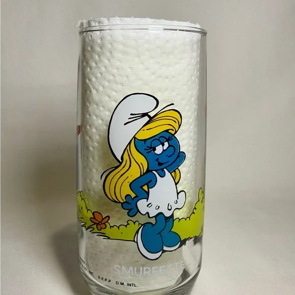 Vintage Smurf Glasses from 1982-1983, lot of 13 - Picture 11 of 16